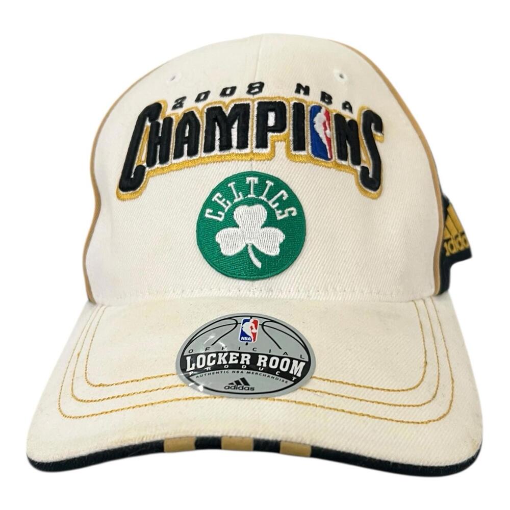 2008 BOSTON CELTICS Adidas NBA CHAMPIONS Locker Room HAT, Cap STICKER One Size
